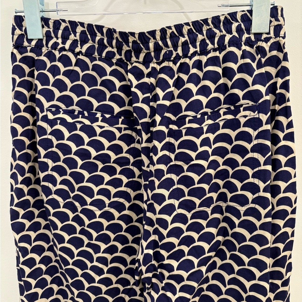 Anthropologie Beaded Joggers in Blue Scallop Motif Size XS - Picture 11 of 16